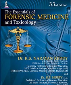 The Essentials Of Forensic Medicine And Toxicology 33rd Edition