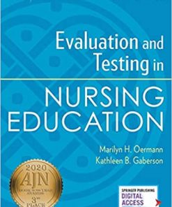 Evaluation and Testing in Nursing Education 6th Edition